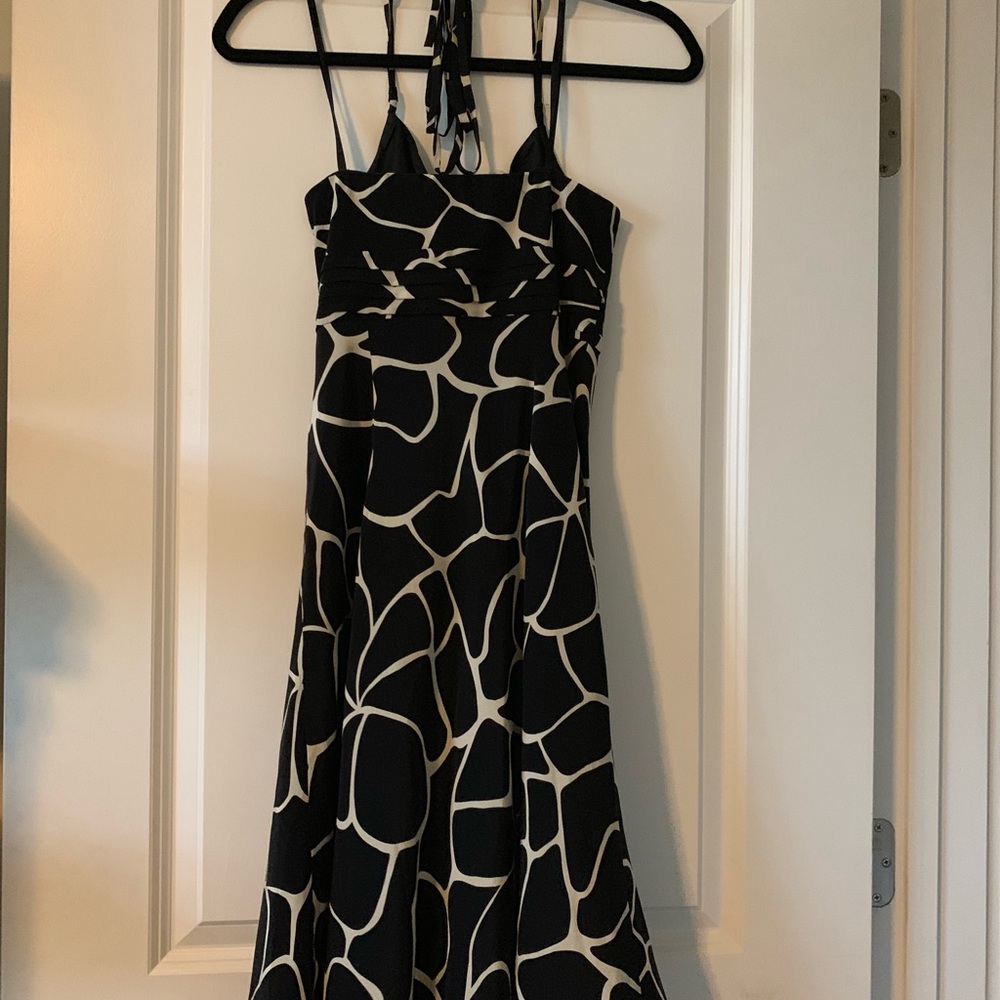 Black and cream dress